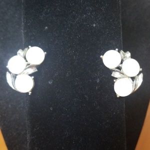 Unique vintage clip earrings